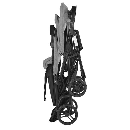 VEVOR Poussette double pliable légère siège tandem pour tout-petit gris foncé - Imagen 12 de 12