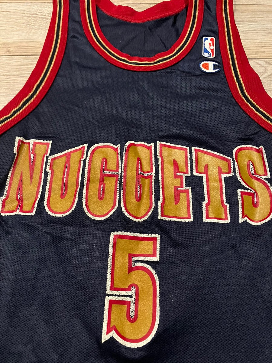Jalen Rose 5 Denver Nuggets NBA Champion Jersey 40 | eBay