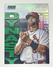 2022 Topps Stadium Club Chrome Albert Pujols 6A Dynasty Green Refractor /99 