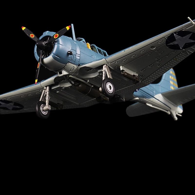 1:72 Alloy Diecast Military Model U.S.Navy Douglas SBD Dauntless Bomber Aircraft - Image 3 of 4