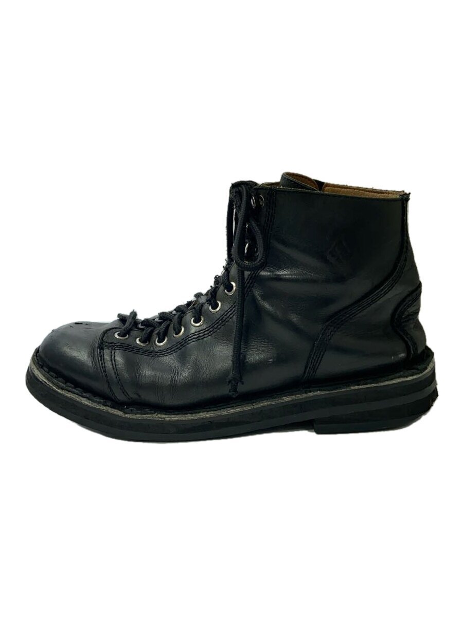 YOHJI YAMAMOTO ◇ Lace-up boots / - / BLK / Leather / HR-E54