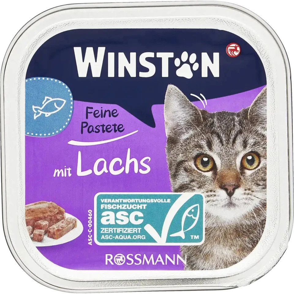 6 x 100 g | Winston Schlemmer-Menü mit Lachs ohne Getreidezusatz & Zuckerzusatz - Bild 2 von 3