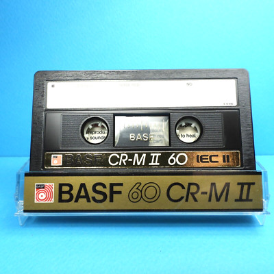   1x BASF CR-M II 60 Chrome Maxima * Type 2 * Cassette Kassette кассета * 1985