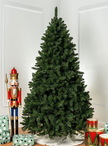 4ft 120cm Christmas Xmas Tree Green Bavarian Hinged 1070 Tips festive Decoration - Picture 2 of 7
