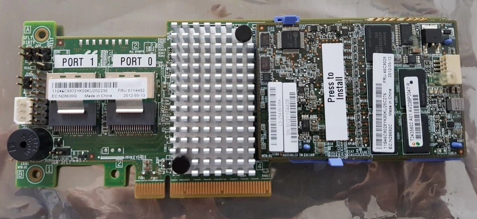 IBM Lenovo M5110 46C8972 81Y4482 with 1GB Cache 46C9028 46C9029 and battery - Image 2 of 3