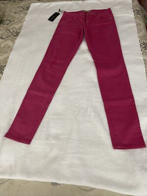 RRPC320 ERMANNO SCERVINO Jeans W29 Stretch Distress Garment Dye   Skinny New