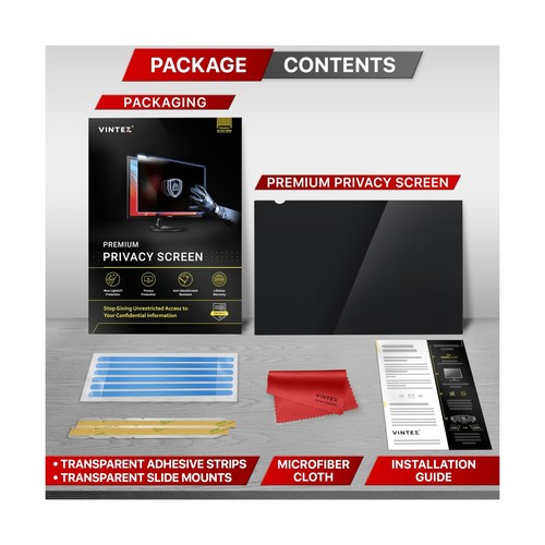 VINTEZ 32 Inch Computer Privacy Screen Filter for 16:9 Widescreen Computer Mo... - Picture 6 of 9