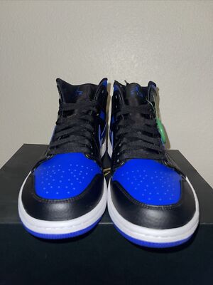 Size 8.5 - Jordan 1 Mid Black Hyper Royal 2020 193654037963
