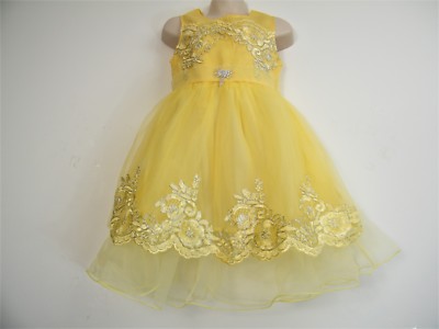 lemon flower girl dresses
