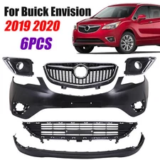 Front Bumper Cover Fascia & Grille Assembly Kit For Buick Envision 2019-2020