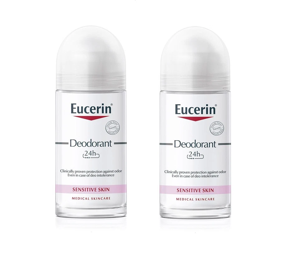 Eucerin Desodorante para Piel Sensible 24 Horas Roll on, 2 x 50 ml Foto 4 de 4
