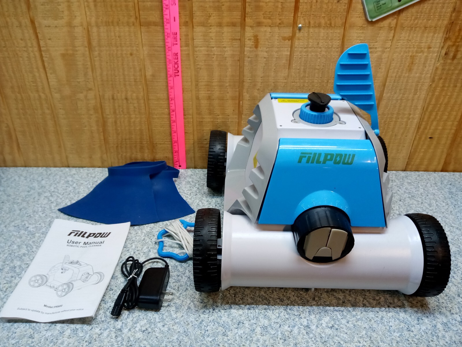 FIILPOW PR800 Lightweight Automatic Cordless Robotic Pool Cleaner Blue eBay
