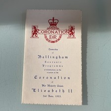 The Coronation Of Her Majesty Queen Elizabeth II  1953 Programme