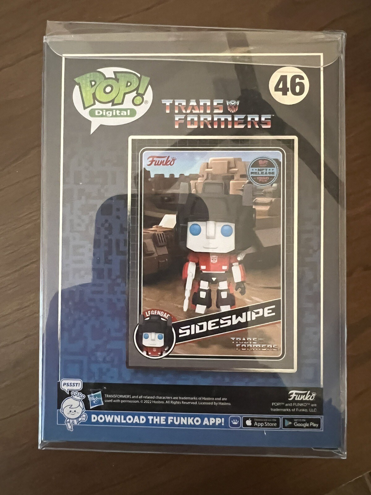 Funko Pop Digital Sideswipe Transformers 46 Vinyl Figure w/ Protector