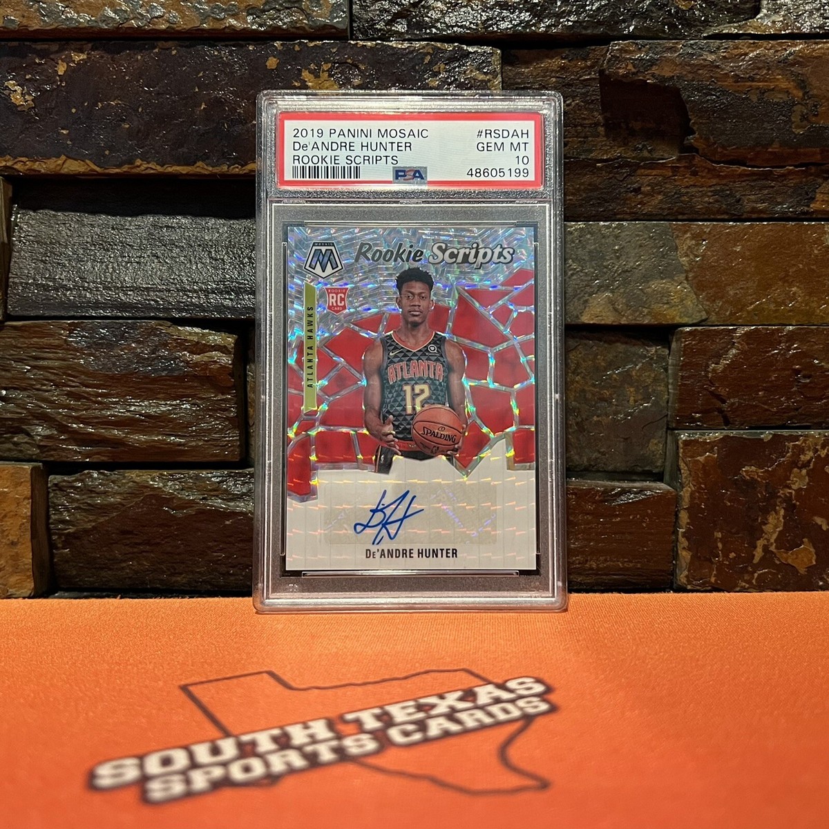 2019-20 Mosaic De'Andre Hunter Rookie Scripts Autograph #RSDAH RC