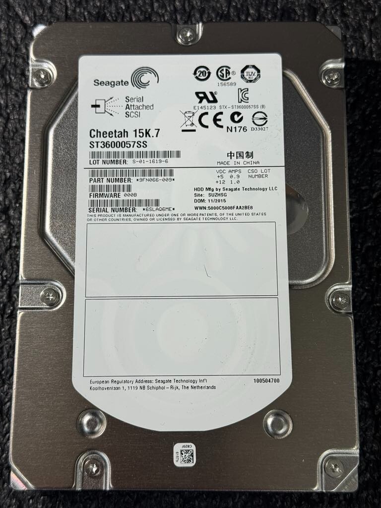 パラサウロ Seagate 9fn066-009 600gb HDD Hard Drive 15k RPM SAS 3.5