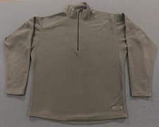 Vintage Black Diamond 90s Fleece Quarter Zip Mens L Gray Earthtone Made in USA