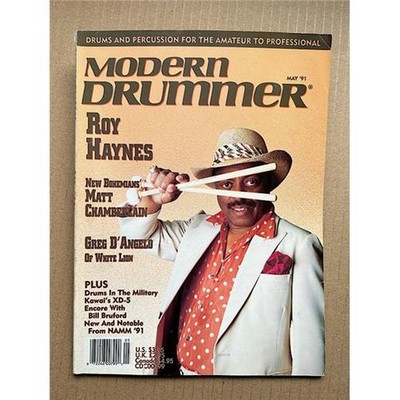 ROY HAYNES MODERN DRUMMER MAGAZINE MAY 1991 - ROY HAYNES COVER WITH FEATURE INSI