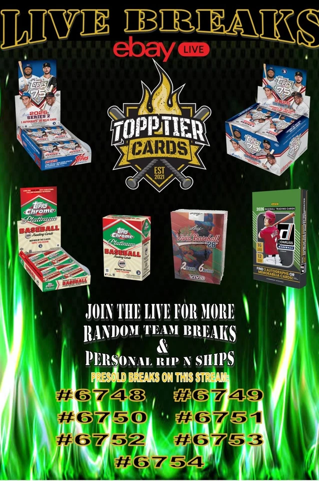 TUESDAY BREAKS W/NICK-2026 TOPPS S2, 2025 TOPPS CHROME PLATINUM, & MORE