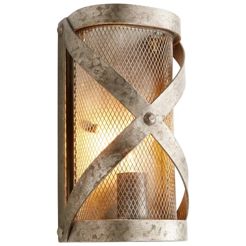 Graphite Byzantine 1 Light Wall Sconce with Bronze Shade - Picture 1 of 1