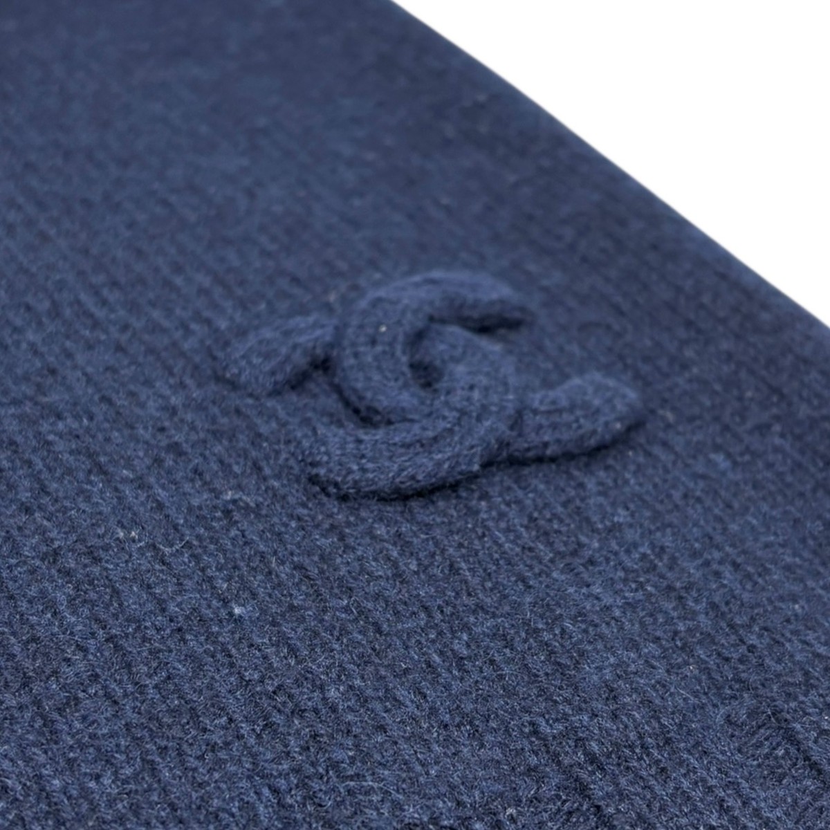 CHANEL Vintage P44576 CC Mark Logo Cashmere Knit Sweater Top #36