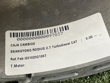 Boite de vitesse Ssangyong RODIUS