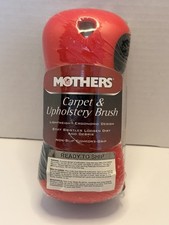 Mothers Stiff Bristle Carpet and Upholstery Cleaning Scrub Brush for Automotive,