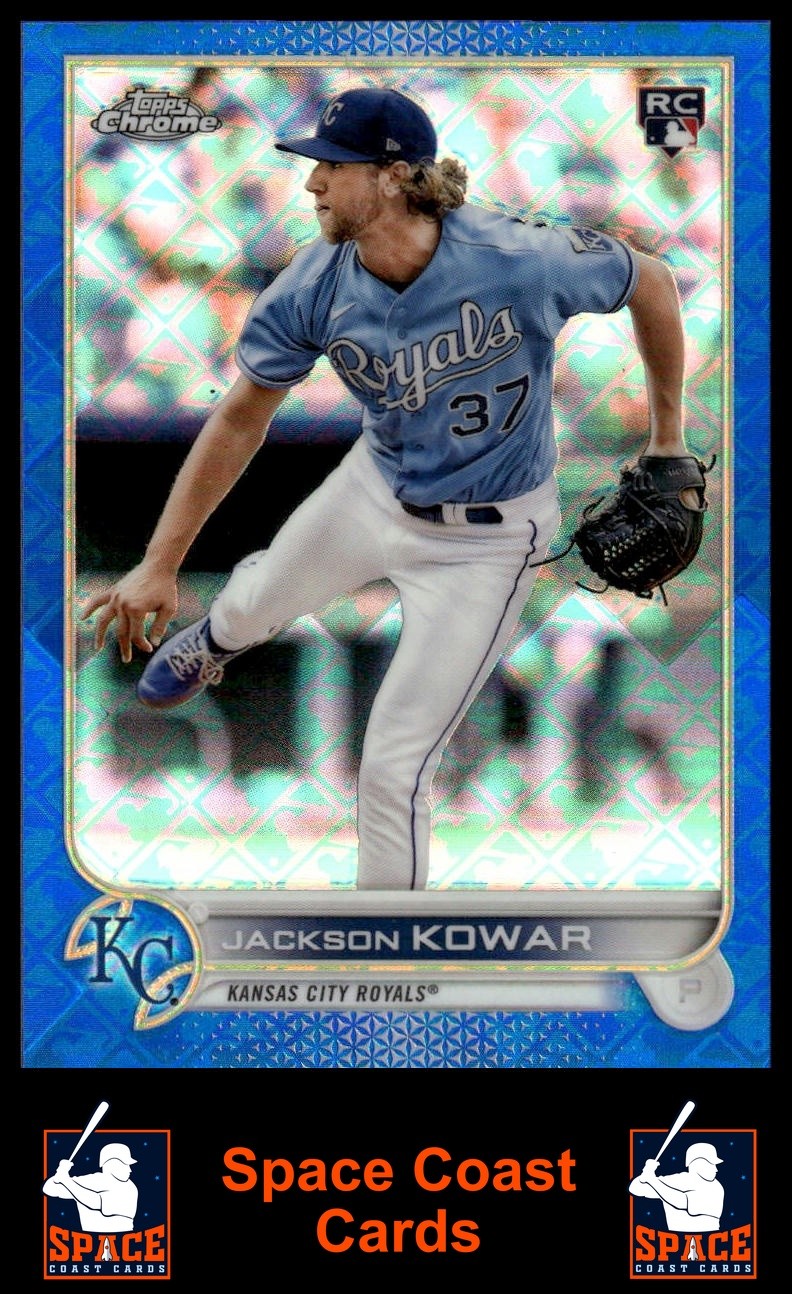 2022 Topps Chrome Logofractor Edition #105 Jackson Kowar Blue #/150