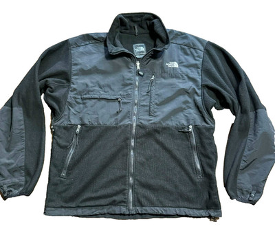 Vintage The North Face DENALI Polartec Mens Medium M Fleece Zip Jacket Black
