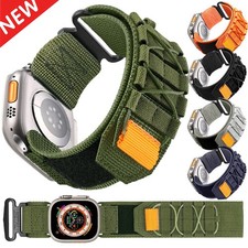 Military Grade Rugged Nylon Watch Band for Apple Watch 11 10 9 8 7 SE/Ultra 49mm