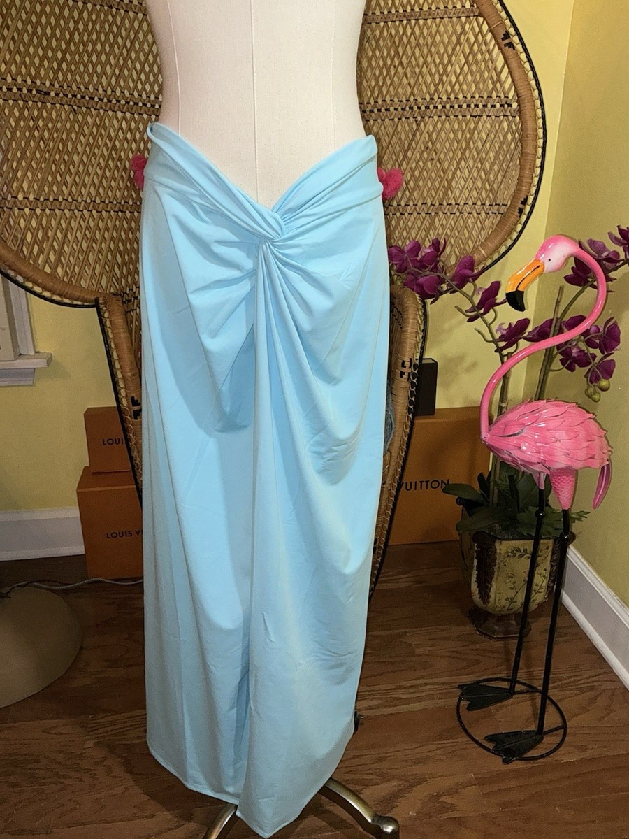 Lilly Pulitzer NWT Leevy Sarong Cover-Up Fresh Water Blue Size XL