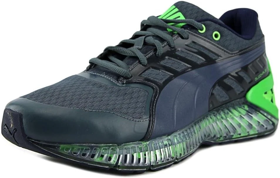 Sneakers Puma QuickFlex v2 uomo taglia 8 5 grigio verde accenti tomaia in rete