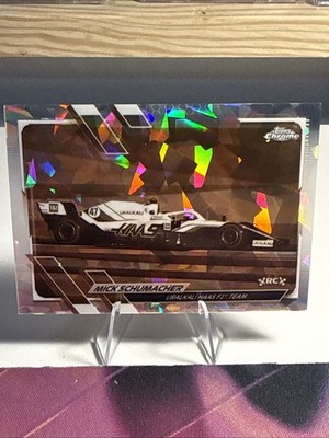 2021 Topps Chrome F1 Sapphire Edition #112 MICK SCHUMACHER  White/100 RC F1 HAAS
