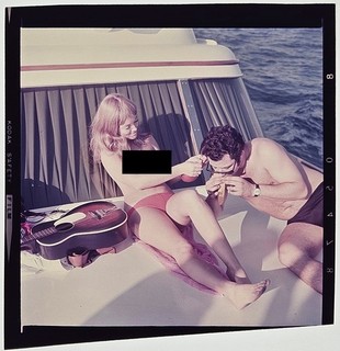 Bunny Yeager Estate Original Transparency Negative of Renee Clarke w/ Copyright