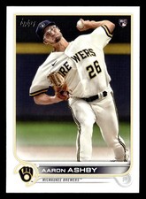 Aaron Ashby 2022 Topps #78b Milwaukee Brewers ROOKIE Buy10get5FREE