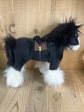 Disney Store Brave Angus Black Horse Plush Stuffed Animal Toy 14x17  