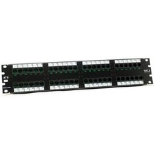 NEW CAT5e 48 Port Patch Panel RJ45 110 UL 19" Rack Mount 2U