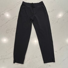 Athleta Brooklyn Ankle Pant Womens 10 Tall Black Travel Packable Lightweight