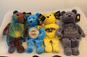 ビートルズ テディベア プロモ付き5体セット Beanie Bears ビートルズ