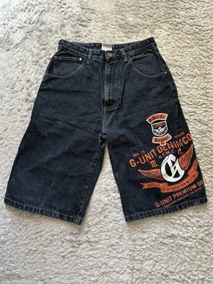 Vintage 2yk 90s Hiphop Baggy Jeans Shorts | G-Unit