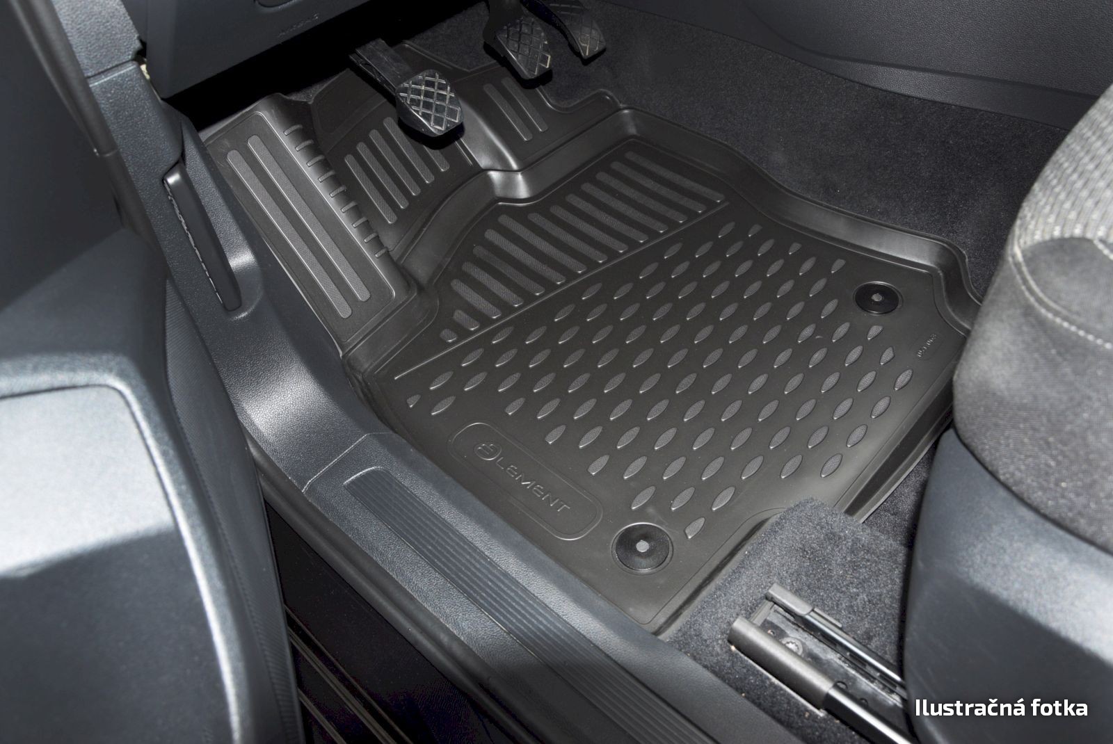Tapis de sol Dodge Ram Crew Cab 2017 antidérapants et étanches en caoutchouc - 3
