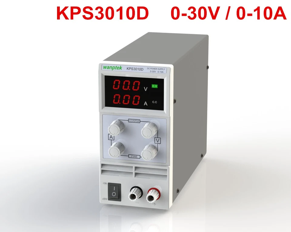 KPS3010D Output 0-30V 0-10A AC110-220V Mini Adjustable Switch DC Power Supply - Image 2 of 4