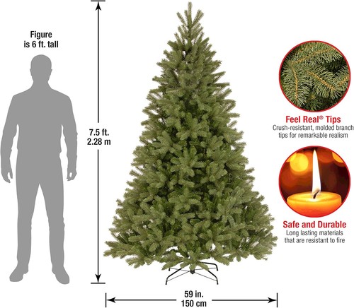 National Tree Company 'Feel Real' Artificial Full Downswept Christmas Green - Imagen 5 de 5