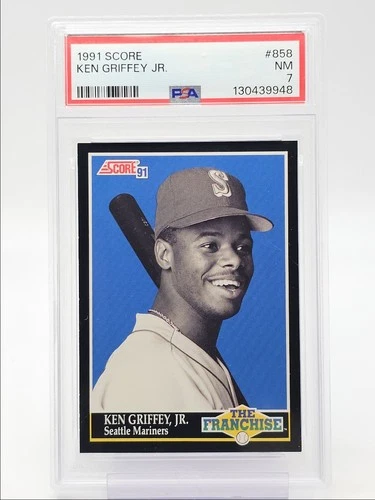 KEN GRIFFEY JR. 1991 SCORE THE FRANCHISE BASEBALL MARINERS PSA 7 Q5346