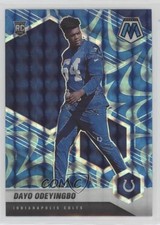 2021 Panini Mosaic Rookies Reactive Blue Mosaic Prizm Dayo Odeyingbo #357 0y59