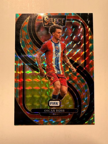 Oscar Bobb 2024-25 Panini Select FIFA Tessellation Prizm /15 NRMT+ Norway!!