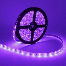 LED UV Black Light Strip Kit 16 4 Ft 5M Ultraviolet Waterproof IP65 3528 300LEDs