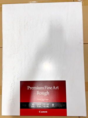 Genuine Canon 4562C006 Premium Fine Art Rough Photo Paper, 17x22'', 25 Sheets