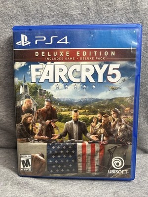 Far Cry 5 Deluxe Edition PS4 Sony PlayStation 4 Game Disc With Case