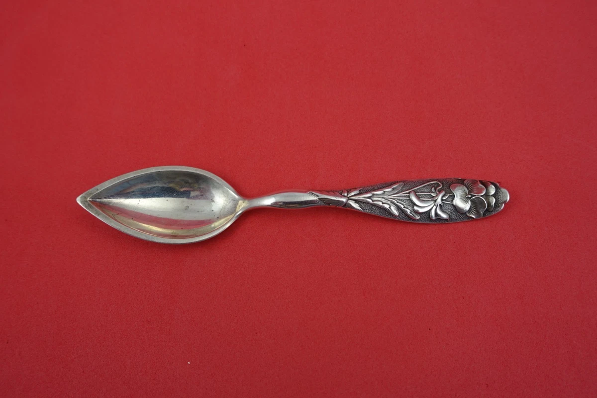 純銀　フラワー透かし　ナッツスプーン Flora Spoon Antique US Sterling Silver for sale | eBay